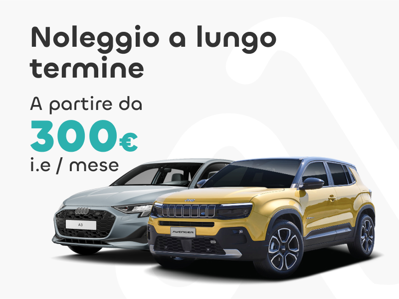noleggio auto lungo termine 300 euro mensili