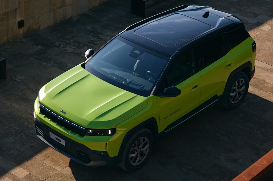 vista superiore nuova jeep compass