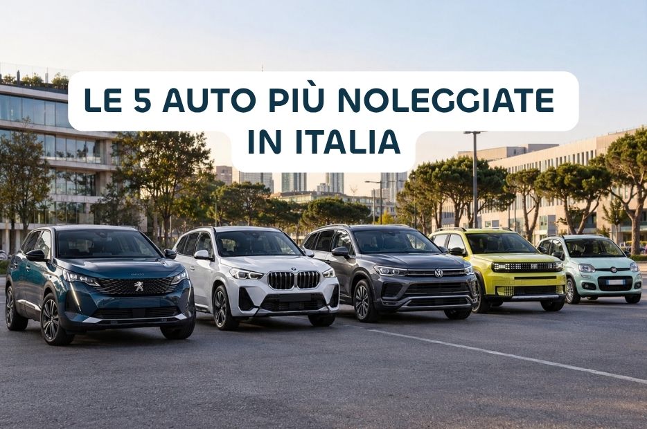le 5 auto più noleggiate a lungo termine